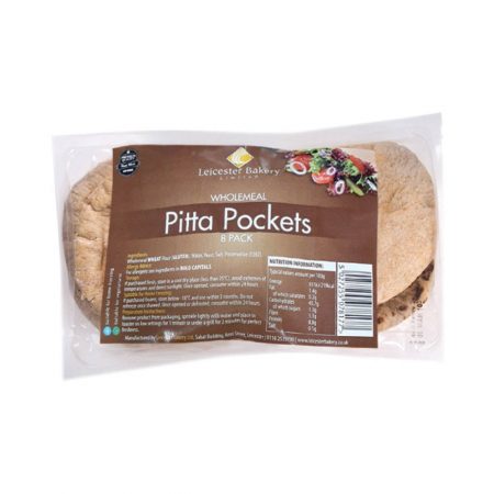 Leicester Bakery Pitta Pockets round Wholemeal